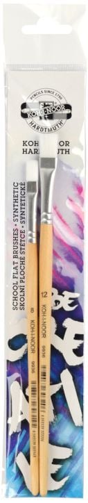 Комплект плоски четки Koh-I-Noor: №8, №12