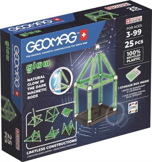 Магнитен конструктор Geomag - Glow,25 части