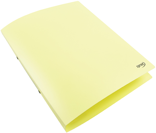 Класьор с 2 ринга Spree Pastel A4, жълта