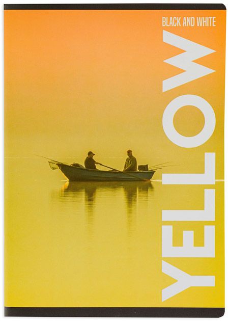 Тетрадка Black & White Colours А5, 60 листа - широки редове