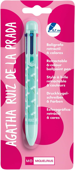 Многоцветна химикалка Miquelrius Agatha Ruiz de la Prada, лалета