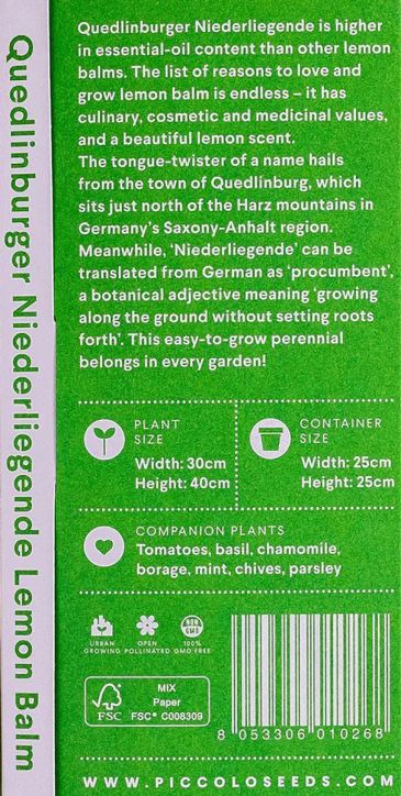 Семена за билкови чайове Piccolo, 3 вида