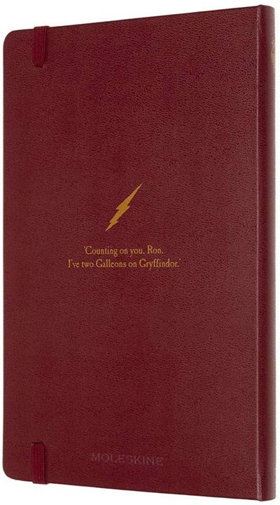 Класически тефтер Moleskine Limited Editions Harry Potter Quidditch с твърди корици и линирани страници
