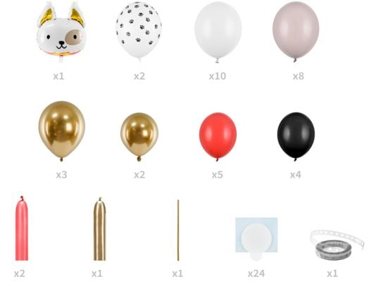 Букет от балони PartyDeco - Куче