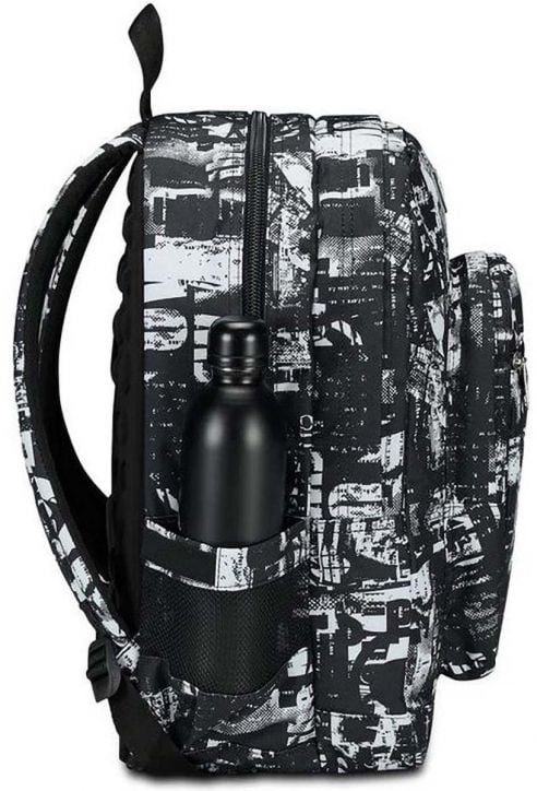 Ученическа раница Seven Freethink Jet Black с две отделения и USB порт