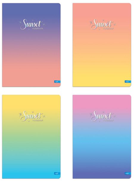 Тетрадка Lastva Sunset А5, 50 листа с широки редове