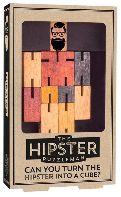 Дървен 3D пъзел Professor Puzzle - Hipster / Dapper