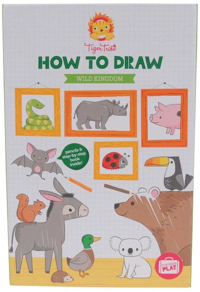 Креативен комплект за рисуване Tiger Tribe - Диво кралство