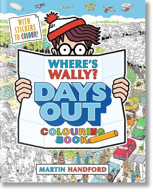 Where's Wally? Days Out: Colouring Book