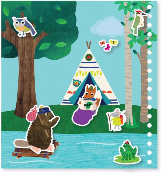 Магическа книжка за рисуване Floss & Rock - Adventure