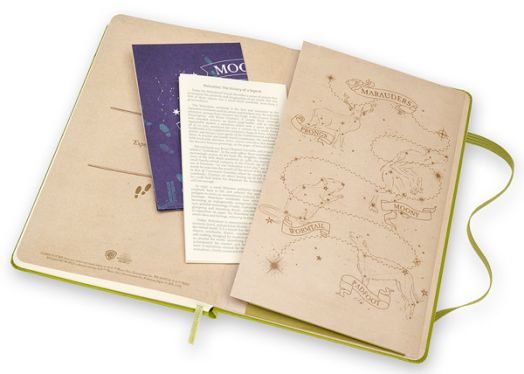 Класически тефтер Moleskine Limited Editions Harry Potter Expecto Patronium с твърди корици и линирани страници