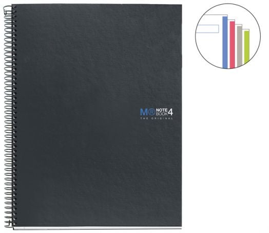 Тетрадка Miquelrius The Original А4 със спирала, 160 нелинирани листа