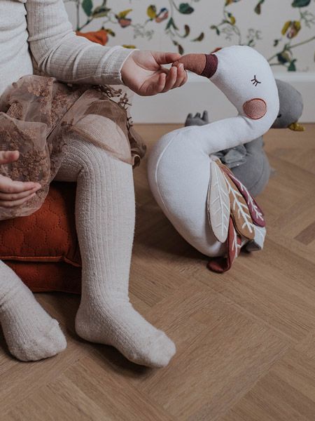 Плюшена играчка Picca Loulou - Лебедът Сузи