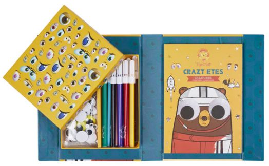 Творчески комплект Tiger Tribe Crazy Eyes за оцветяване