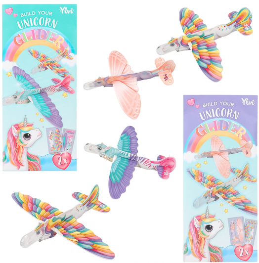 Комплект за сглобяем самолет YLVI - Еднорози, асортимент