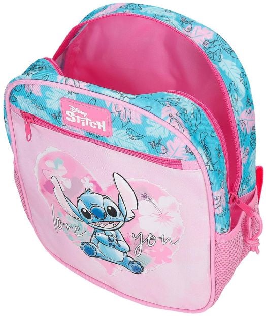 Малка детска раничка Stitch Heart, 28 см.