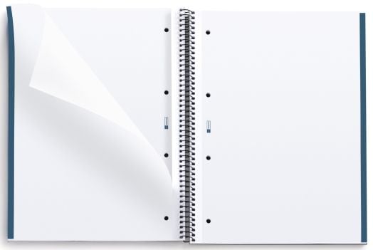 Тетрадка Miquelrius Recycled Eco Confetti А4 със спирала, 80 нелинирани листа