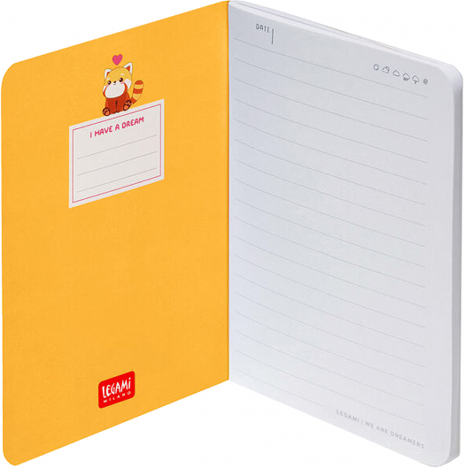 Тетрадка Legami - Червена панда, A6