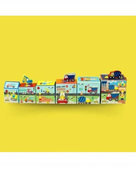 Кубчета за подреждане Floss & Rock - Stack and play, Construction