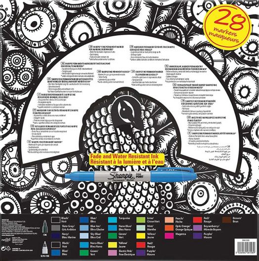 Комплект перманентни маркери Sharpie Peacock, 28 бр.