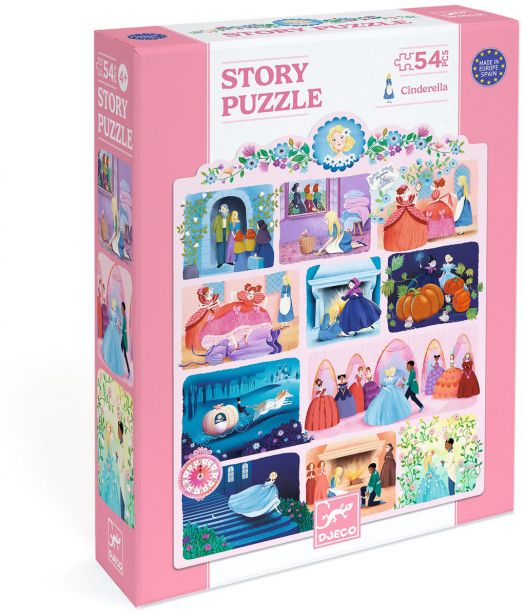 Детски пъзел Djeco от приказка - Пепеляшка