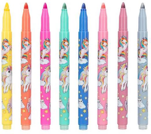 Комплект флумастери Top Model Ylvi в металически цветове, 8 бр.