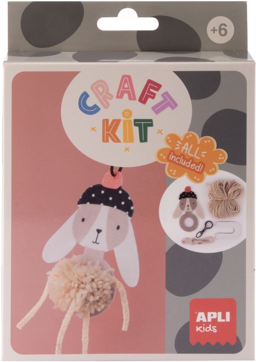 Творчески комплект Apli Kids - Направи сам ключодържател зайче