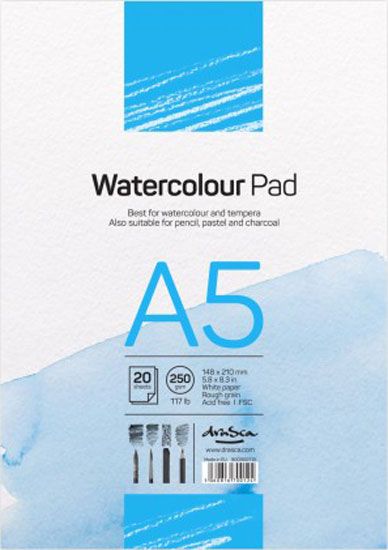 Скицник Drasca Watercolour Pad А5, 20 листа