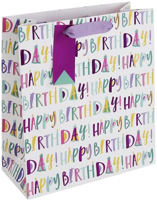 Подаръчна торбичка Eurowrap - Cute Birthday, малка