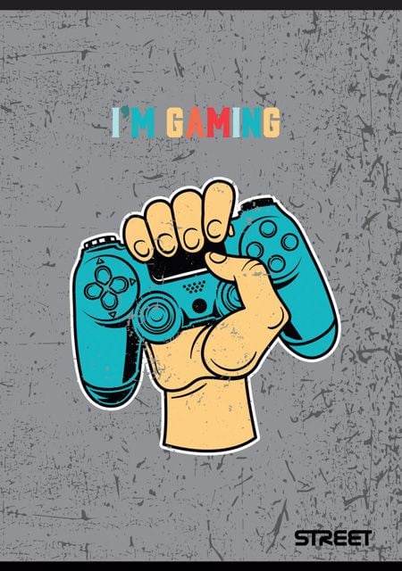 Тетрадка Street Gaming А5, 60 листа с широки редове