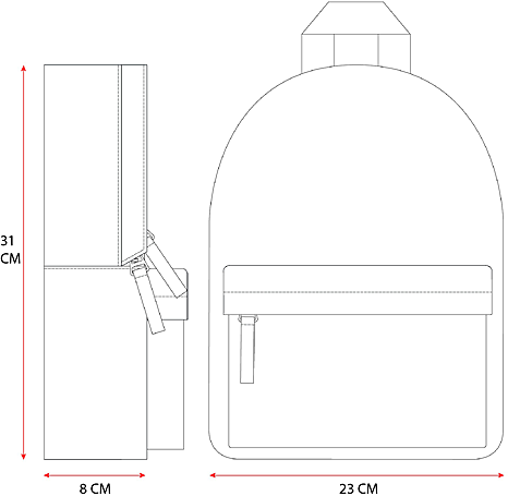 Детска раница Vadobag Kidzroom Perfect Picnic - Череши, 31 х 23 х 8 см.