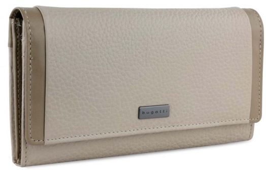 Дамски портфейл Bugatti Sina Long, бежов