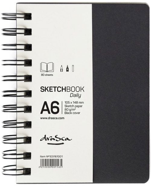 Скицник Drasca Daily A6 80 листа, портрет