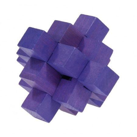 3D пъзел от бамбук - Violet Block