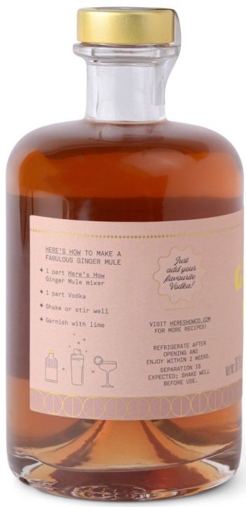 Микс за коктейл Here's How - Джинджър Муле, 473 мл.