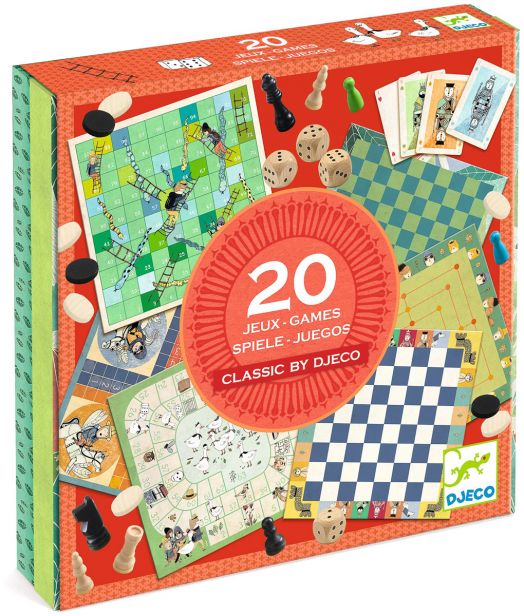 Комплект класически детски игри Djeco - 20 игри