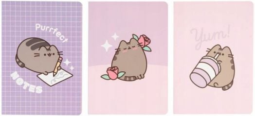Комплект тефтерчета A5 Pusheen - Purrfect Notes, 3 бр.