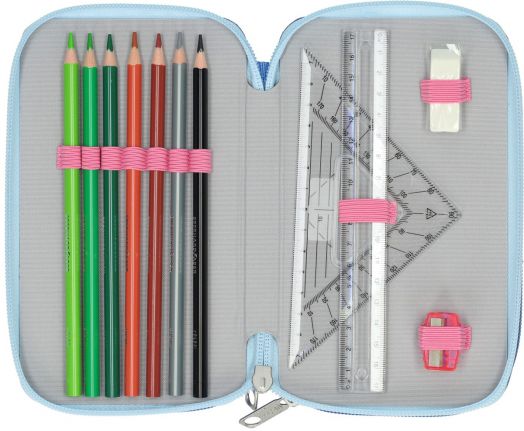 Пълен ученически несесер Undercover Lilo & Stitch с три отделения