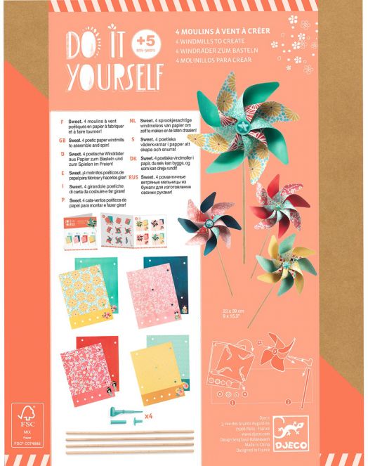 Творчески комплект Djeco: Направи въртележки Sweet