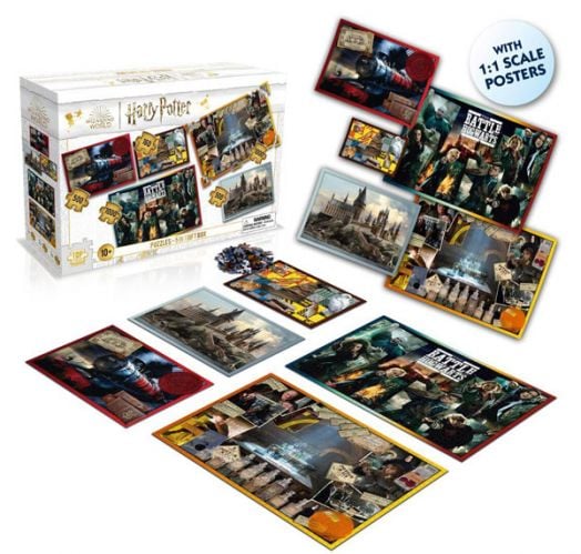 Комплект пъзели Winning Moves: Harry Potter 5 в 1