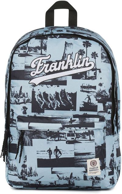 Ученическа раница Franklin and Marshall с две отделения, синя