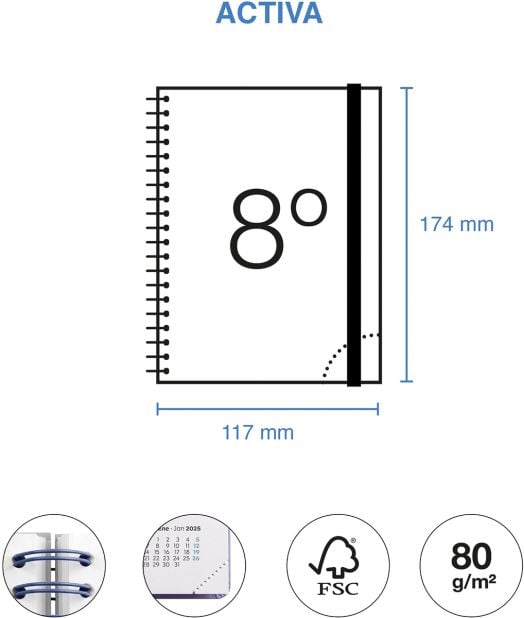 Седмичен тефтер - органайзер Miquelrius Tigers от септември 2025 до август 2026 г.