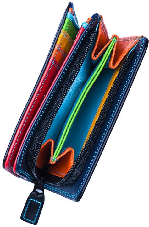 Дамски портфейл с цип Mywalit Black Pace