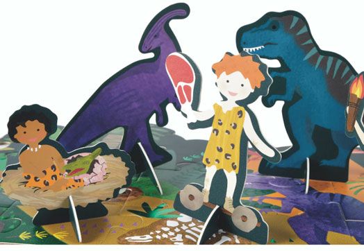 Пъзел за под Floss & Rock, Dinosaur - Праистория, 60 части