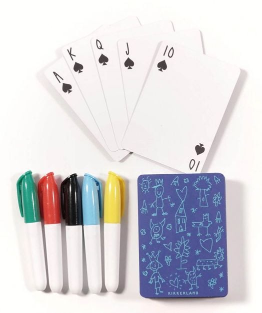 Оцвети и създавай свои карти за игра Kikkerland