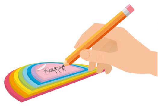 Лепящи листчета Legami Rainbow Thoughts за бележки