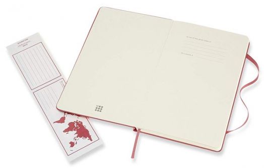 Класически антично-розов тефтер Moleskine с твърди корици и нелинирани страници