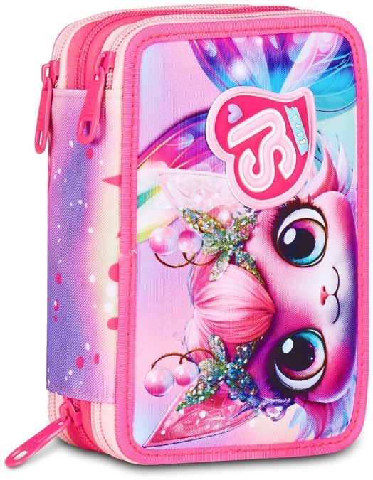 Ученически несесер Seven SJ Catled с три отделения, пълен