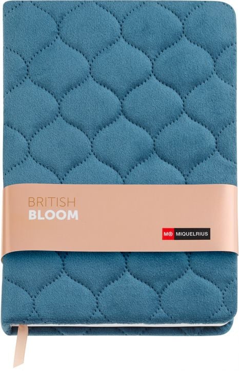 Тефтер Miquelrius British Bloom A5, 80 листа с точки