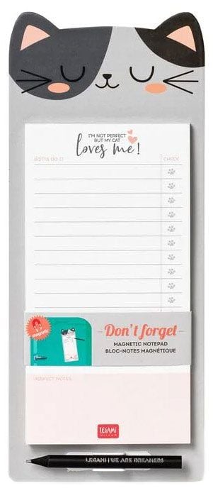 Магнитен пад за бележки с молив Legami - Kitty